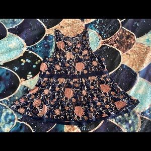 AE Navy & Pink Floral Tank